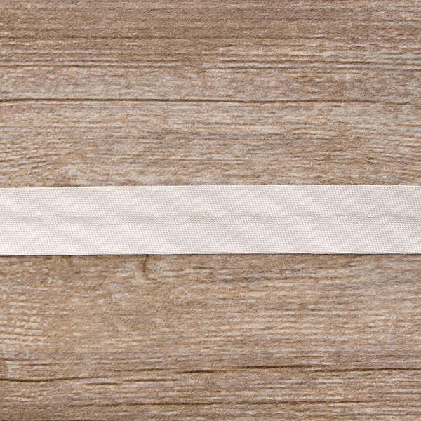 Косая бейка хлопок, 20 мм, 20 м, цвет 27, цвет светло-серый. Арт 6570-20мм-27