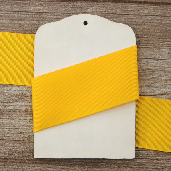 Лента репсовая SAFISA, 50 мм, 25 м, цвет 22 спелый манго. Арт 350-50мм-22