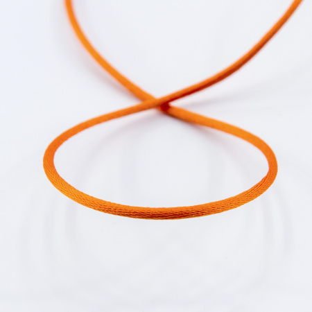 Шнур атласный мини-рулон, 2 мм, 4,5 м, цвет 61, алый. Арт P00462-2мм-61           