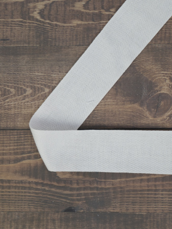 Тесьма киперная SAFISA, 40 мм, 25 м, цвет 02, белый. Арт 0270-40мм-02