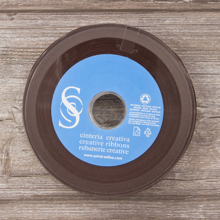 Косая бейка хлопок/полиэстер 20 мм, 25 м, цвет 117, шоколад. Арт 6120-20мм-117           