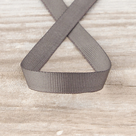 Лента репсовая SAFISA, 10 мм, 25 м, цвет 68, темно-серый. Арт 350-10мм-68       