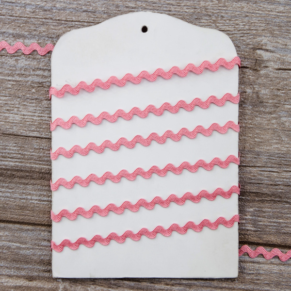 Тесьма PEGA тип вьюнчик, розовый, 6,4 мм. Арт 841510421A1405