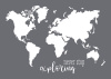 Трафарет "World Map" в наборе со шпателем-скребком. Арт 45106000