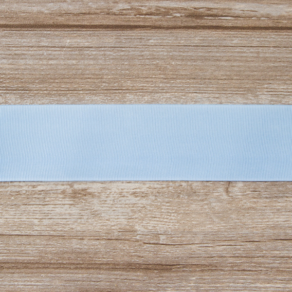 Лента репсовая SAFISA, 50 мм, 25 м, цвет 04 голубой светлый. Арт 350-50мм-04