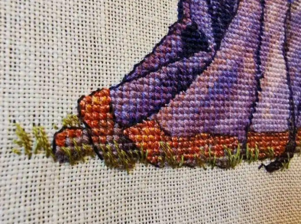 Набор для вышивания "Dame au Chat" (Женщина и кошка), 19 x 27 см. Арт 210-A057 K