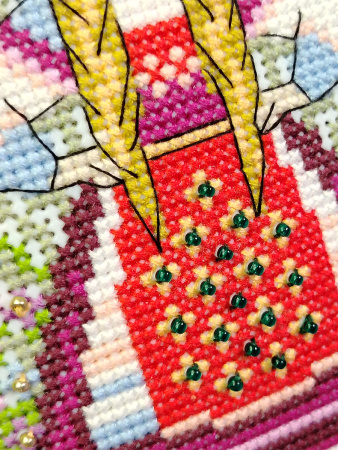 Набор для вышивания на пластиковой канве "Девы лета и осени". Арт 23.001.10