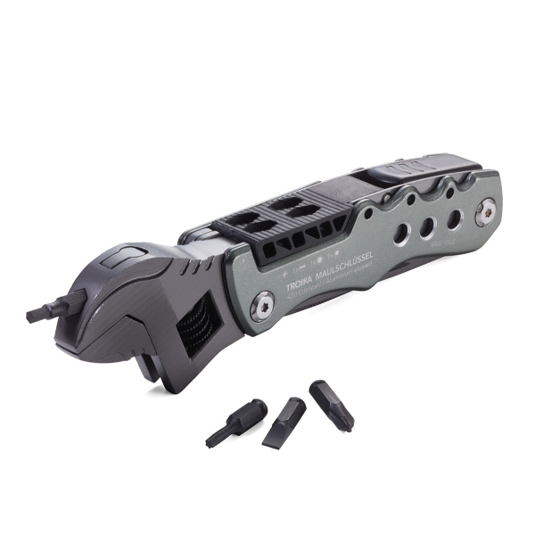 Многофункциональный инструмент TROIKA с 12 функциями. Арт TOL44/GY