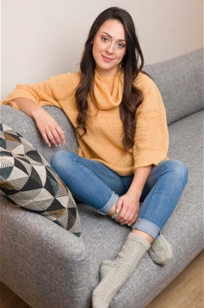 Пряжа Cashmere Cloud, 46% шерсть, 34% хлопок, 20% кашемир, 180 м, 25 г. Арт 90349-0013