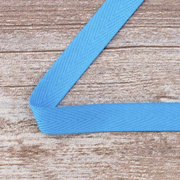 Тесьма киперная SAFISA, 15 мм, 25 м, цвет 16, голубой. Арт 30270-15мм-16