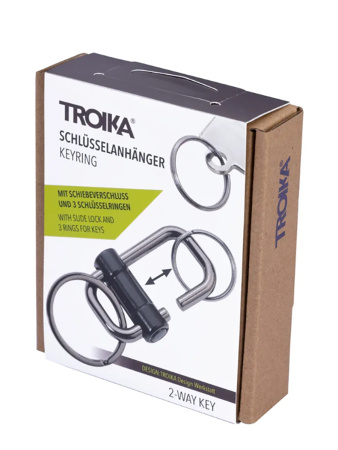 Брелок TROIKA "2-WAY KEY". Арт KR22-09-BK
