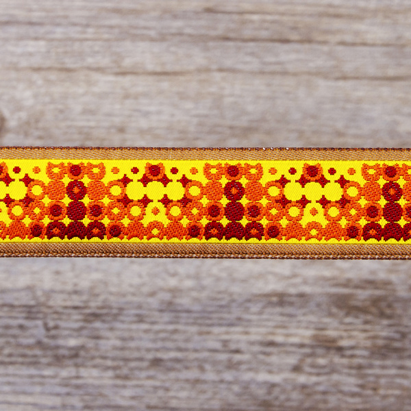 Лента жаккард SAFISA, 25 мм, 15 м, цвет 04. Арт 9105-25мм-04