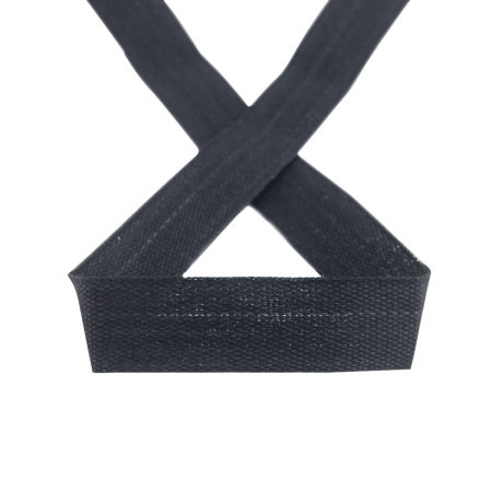 Тесьма киперная хлопковая на блистере SAFISA, 14 мм, 2,5 м , цвет 01, черный. Арт P00260C-14мм-01         