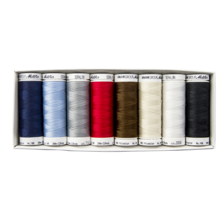 Набор с нитками Seralon  в подарочной упаковке, 8 катушек. Арт SE8-KIT                 