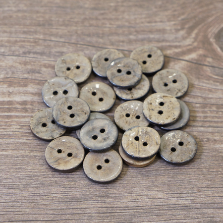 Пуговицы CONCEPT, размер 24, кокос, цвет COL.NAT натуральный. Арт 1919H-024-COL.NAT