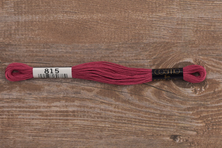 Мулине COSMO однотонный цвет  815       . Арт 25-6/815       