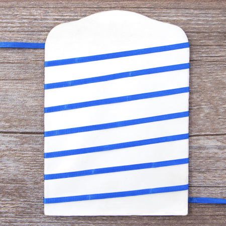 Лента для вышивания SAFISA на блистере, 4 мм, 5 м, цвет 42, синий. Арт P111-4мм-42             