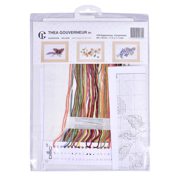 Набор для вышивания "Бабочка-Жимолость", канва аида 18 ct. Арт 439A                    