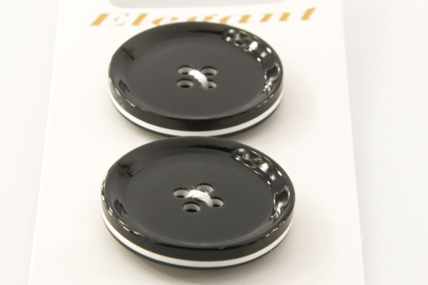 Пуговицы ELEGANT. Арт 14947-28-BLACK/2