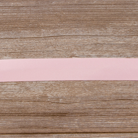 Косая бейка атласная 30 мм, 25 м, цвет 05, розовый. Арт 6260-30мм-05            