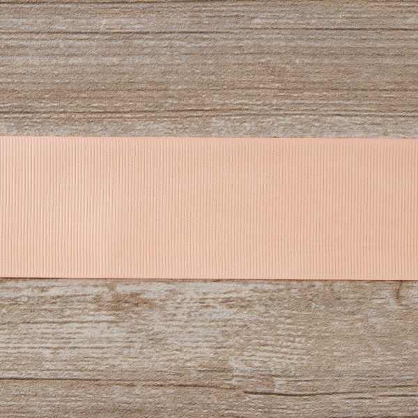 Лента репсовая SAFISA, 50 мм, 25 м, цвет 07 персиковый. Арт 350-50мм-07