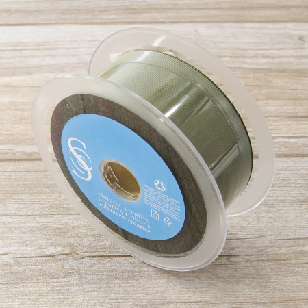 Лента репсовая SAFISA, 50 мм, 25 м, цвет 26 хаки темный. Арт 350-50мм-26