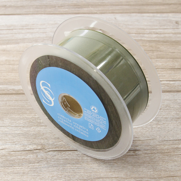 Лента репсовая SAFISA, 50 мм, 25 м, цвет 26 хаки темный. Арт 350-50мм-26