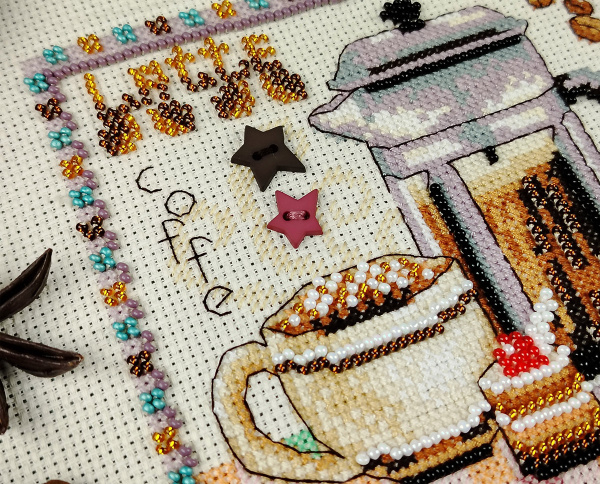 Набор для вышивания  "Френч пресс". Арт 13.003.59