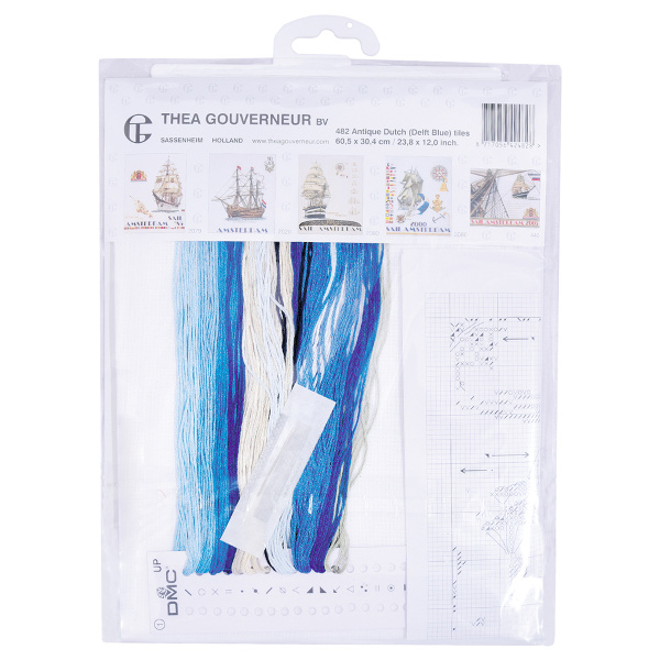 Набор для вышивания "Старинная плитка", канва лён 36 ct. Арт 482