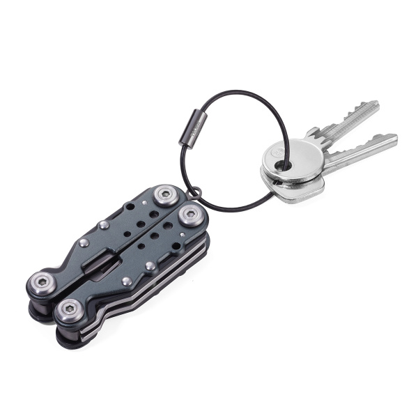 Брелок TROIKA "Мини-инструмент с 10 функциями". Арт TOL42/GY