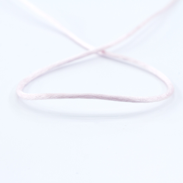 Шнур атласный SAFISA 2 мм, 25 м, цвет 05, розовый. Арт 462-05                  