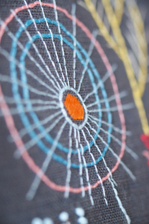 Набор для вышивания подушки "Стилизованные цветы". Арт PN-0156055