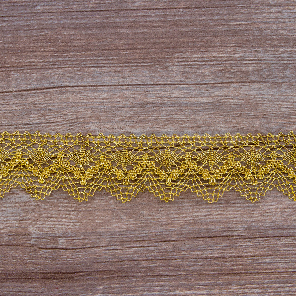 Кружево, 36 мм, золотой. Арт 3201/28