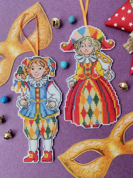 Набор для вышивания на пластиковой канве "Карнавал". Арт 23.001.09