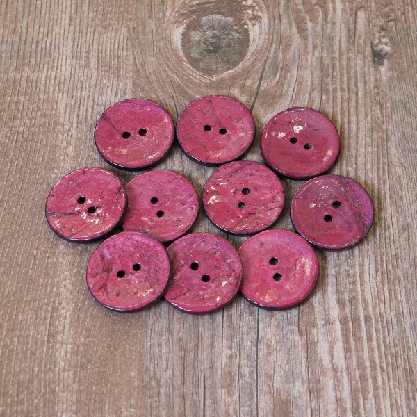 Пуговицы CONCEPT, размер 40, кокос,  цвет COL.11 розовый. Арт 1919H-040-COL.11