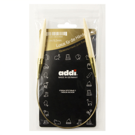 Спицы, круговые, бамбук addiNature BAMBOO №9, 40 см. Арт 555-7/9-40