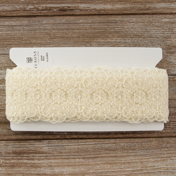 Кружево-вышивка на тюле, 50 мм. Арт 42244/58