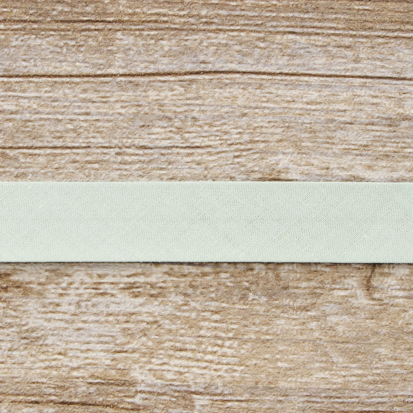 Косая бейка хлопок, 20 мм, 25 м, цвет 53, цвет ментоловый. Арт 6600-20мм-53