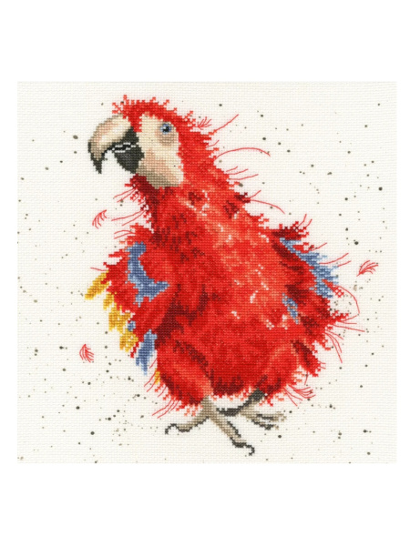 Набор для вышивания "Parrot on Parade" (Попугай на параде). Арт XHD26