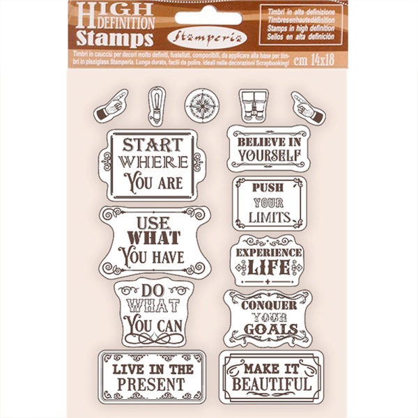 Штамп на резиновой основе HD "Леди-Бродяжка". Арт WTKCC208