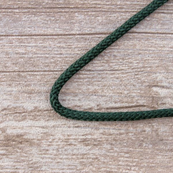 Шнур плетеный SPIRAL ( SAFISA), 4 мм, 25 м, цвет зеленый темный. Арт 25281-4-43