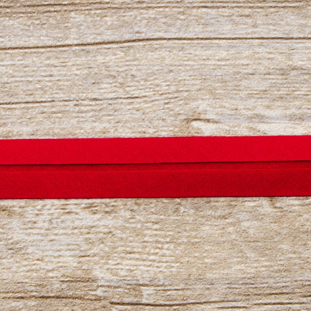 Косая бейка хлопок, 20 мм, 25 м, цвет 20, цвет розовый-темный. Арт 6600-20мм-20