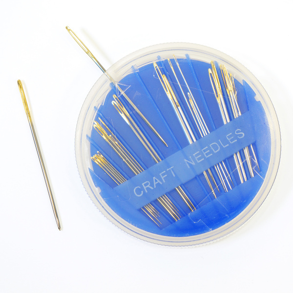 Иглы швейные ручные, 25 шт. в круглом контейнере. Арт 210.25                  