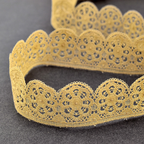 Гипюр, 41 мм, цвет карамель. Арт K047/T3