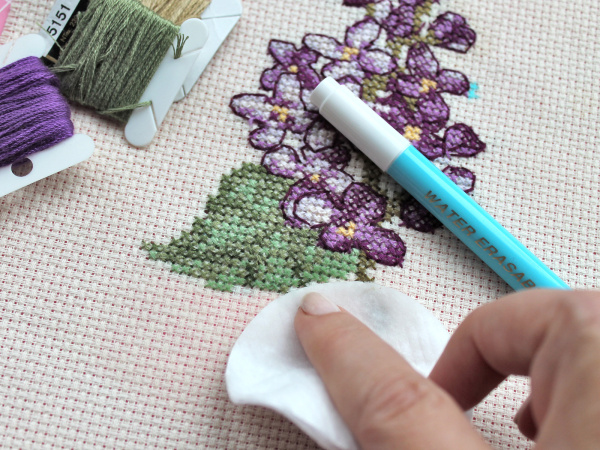 Маркер для разметки на ткани, линия 1 мм, цвет голубой, смываемый водой, премиум. Арт 295.JP                  