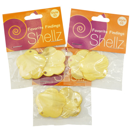 Подвеска "Shellz" Yellow Flower River Shell Dangles. Арт 1850 00053              