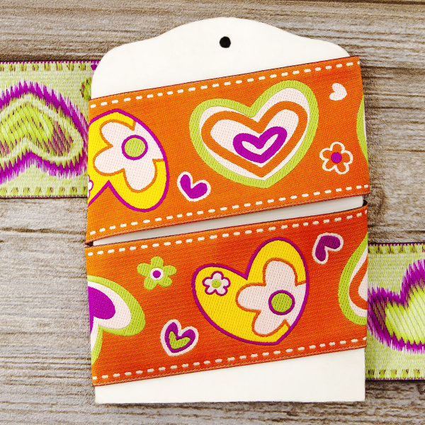 Лента жаккард SAFISA, 50 мм, 15 м, цвет 03. Арт 9127-50мм-03            