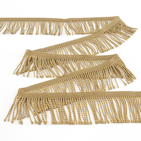 Бахрома витая, 60 мм, цвет бежевый. Арт PP-60 col.730