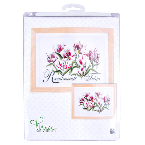 Набор для вышивания "Рембрандт, Тюльпаны", канва лён 32 ct. Арт 447                     