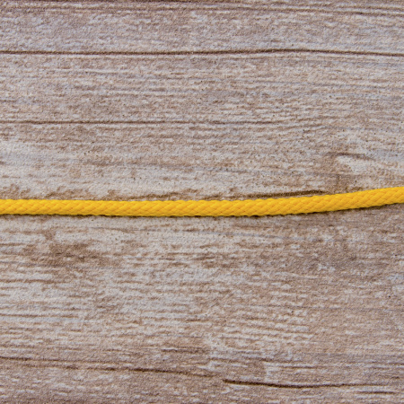 Шнур плетеный SPIRAL ( SAFISA), 4 мм, 25 м, цвет желтый. Арт 25281-4-32